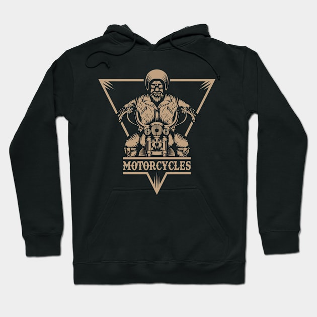 Grandpa Motorcycle Biker: Cooler Than You Think Hoodie by Wear Your Story